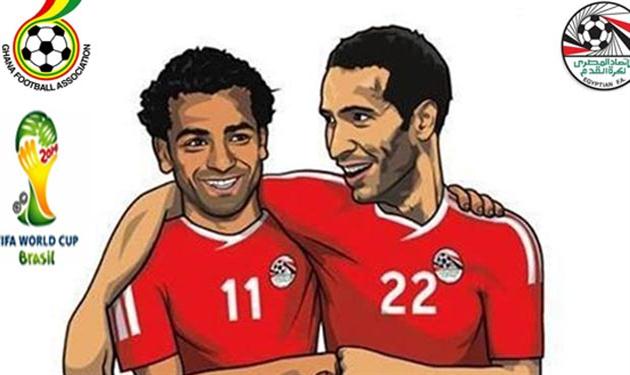 تريكة، صلاح، غانا، مصر، كأس العالم 